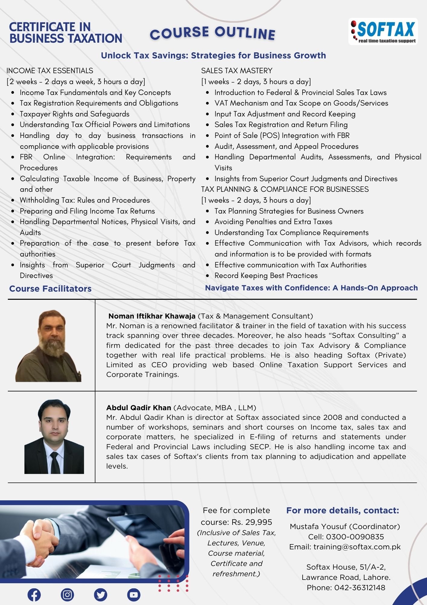 Certificate In Business taxation