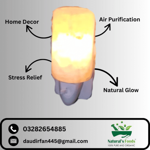 Pink Salt USB Lamp and Table Lamp