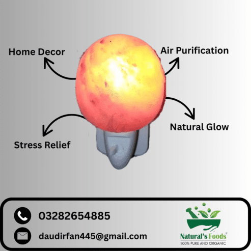 Pink Salt USB Lamp and Table Lamp