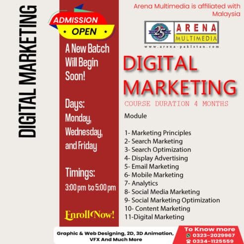 Join Arena Multimedia Freelancing Courses