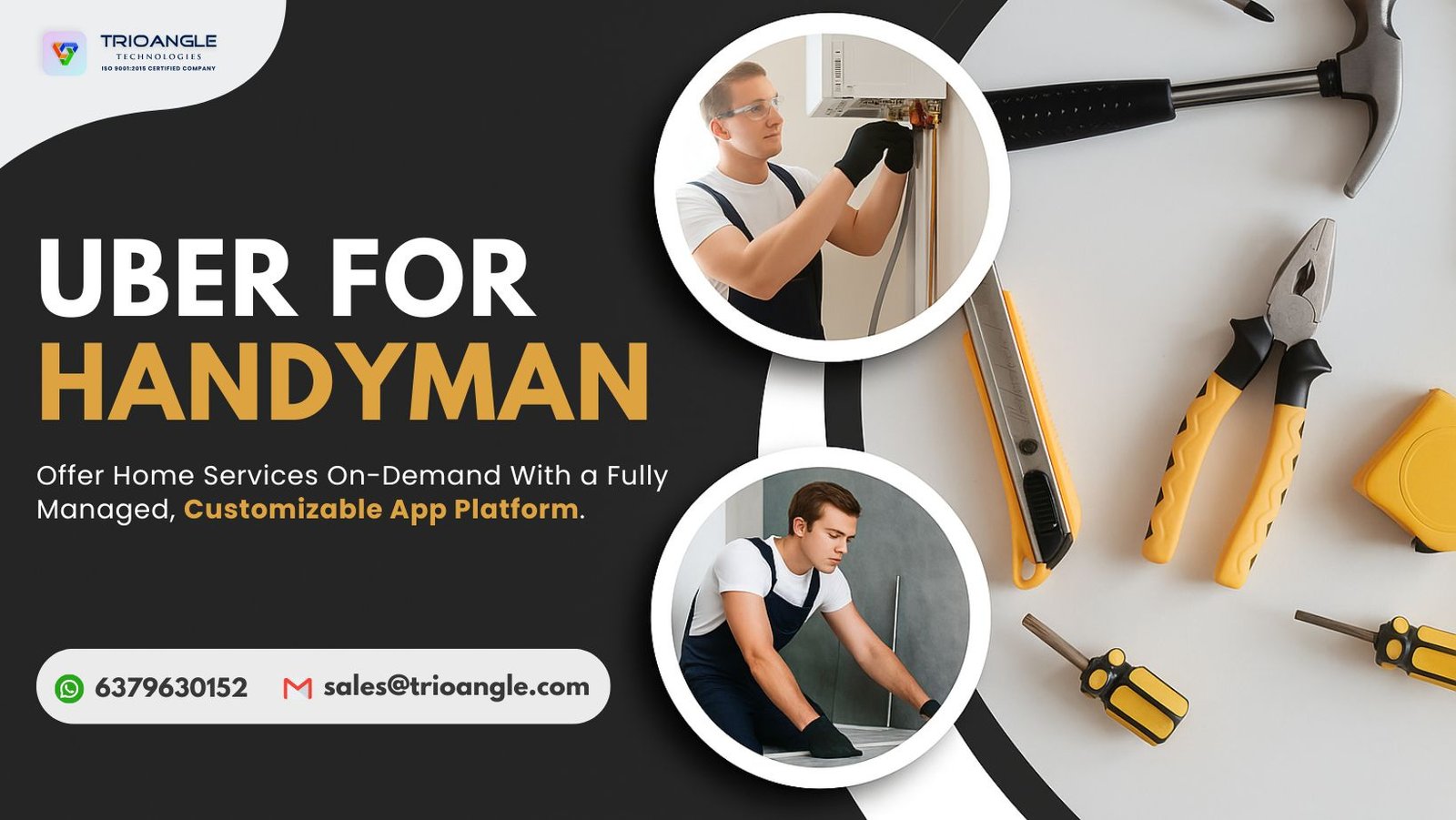 Build the Next Big On-Demand Handyman Business app platform.