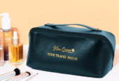 Travel Bestie Makeup Bag Black and Pink – GlowQueen PK
