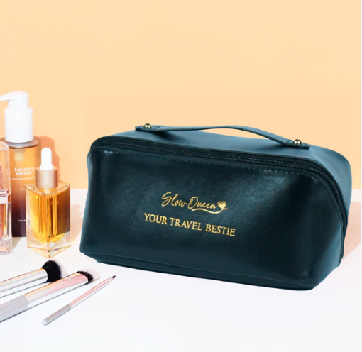 Travel Bestie Makeup Bag Black and Pink – GlowQueen PK