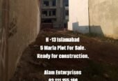 H-13 Islamabad 5 Marla Ready for construction plot for sale