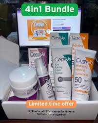CeraVe 4-in-1 Skincare Kit – Cleanser, Serum, Sunblock