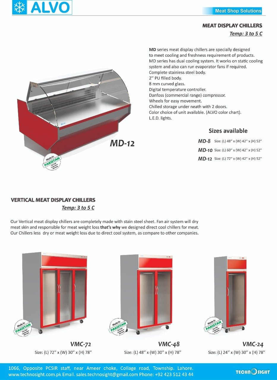 ALVO Meat Display for Meat Shop Pakistan#ALVO Meat Chiller