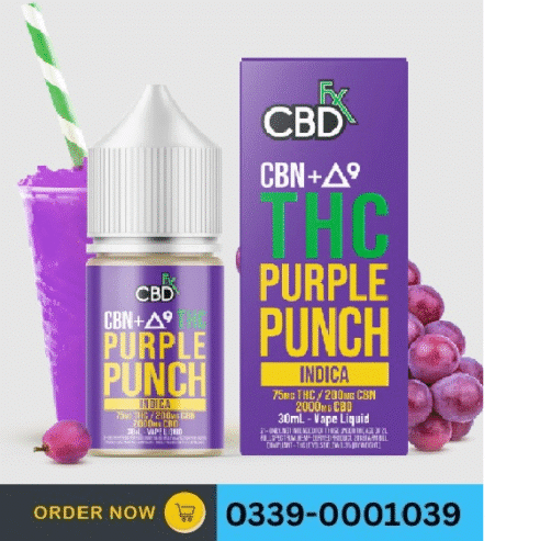 Delta-9 THC CBD Vape Juice Purple Punch (Indica) In Karachi