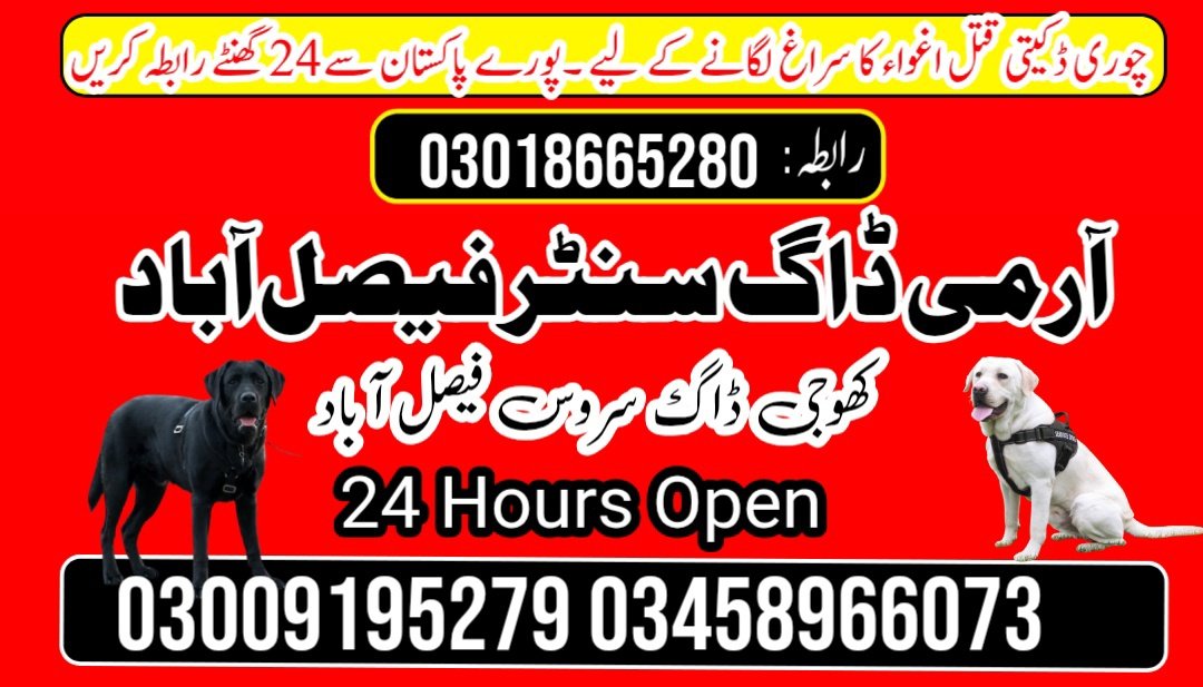 Army dog center 03009195279