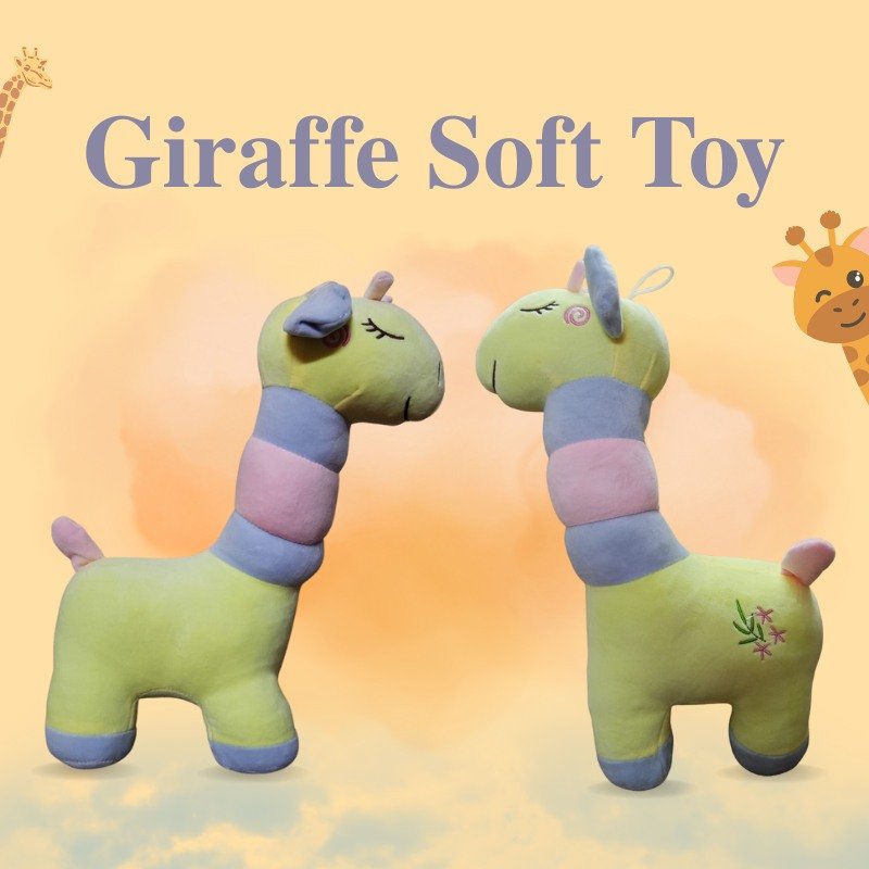 40cm Giraffe Soft Toy Cute, Colorful & Cuddly Plush