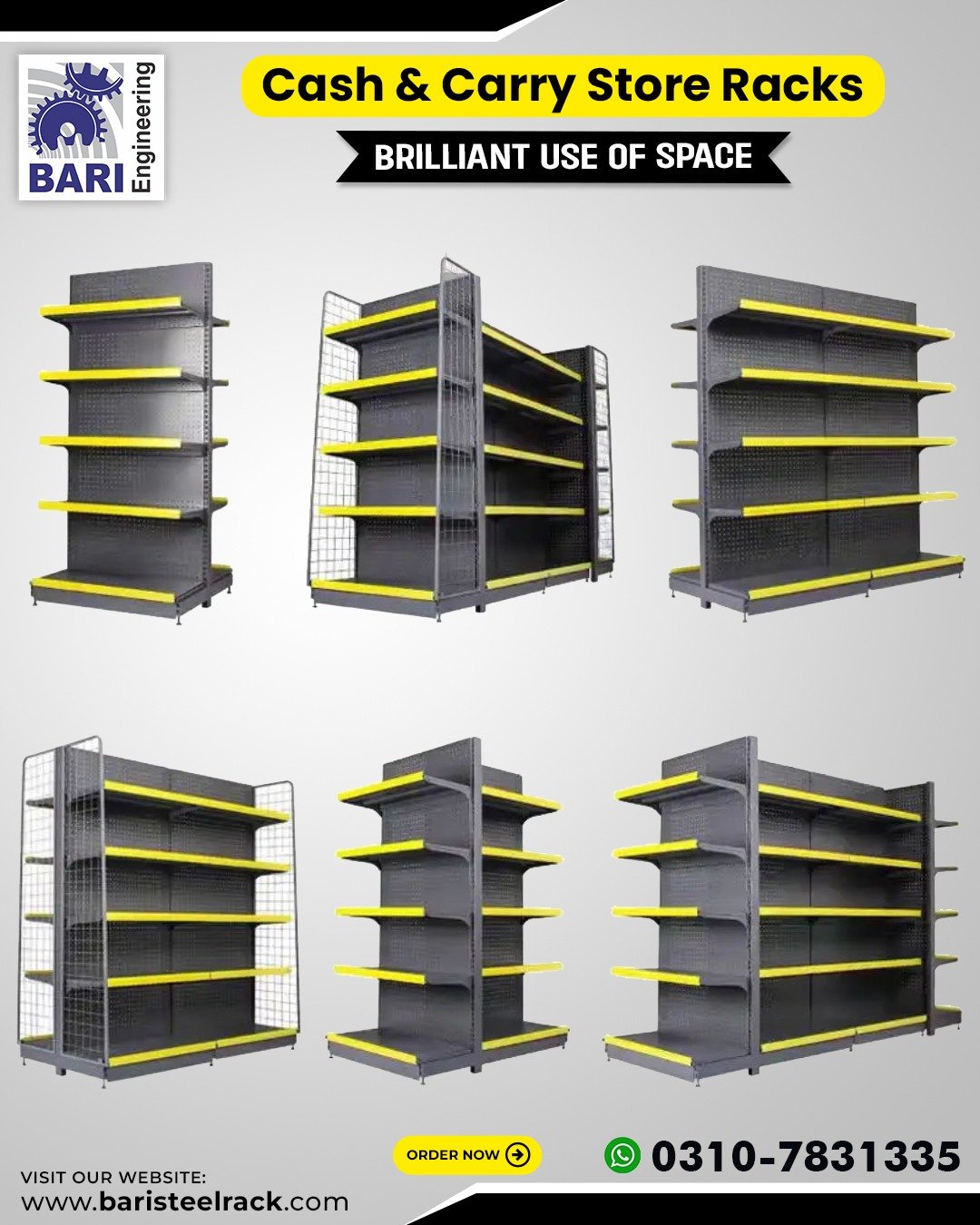Bari Engineering Cash and Carry Store Rack
