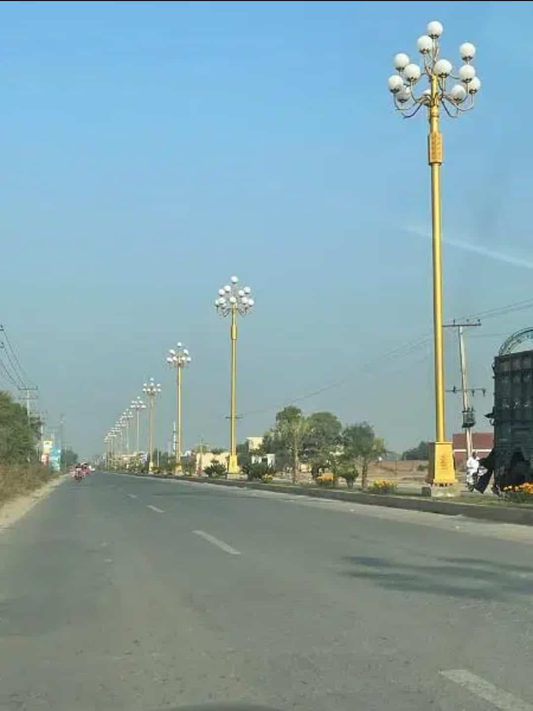 Street Light Poles in Lahore, Pakistan