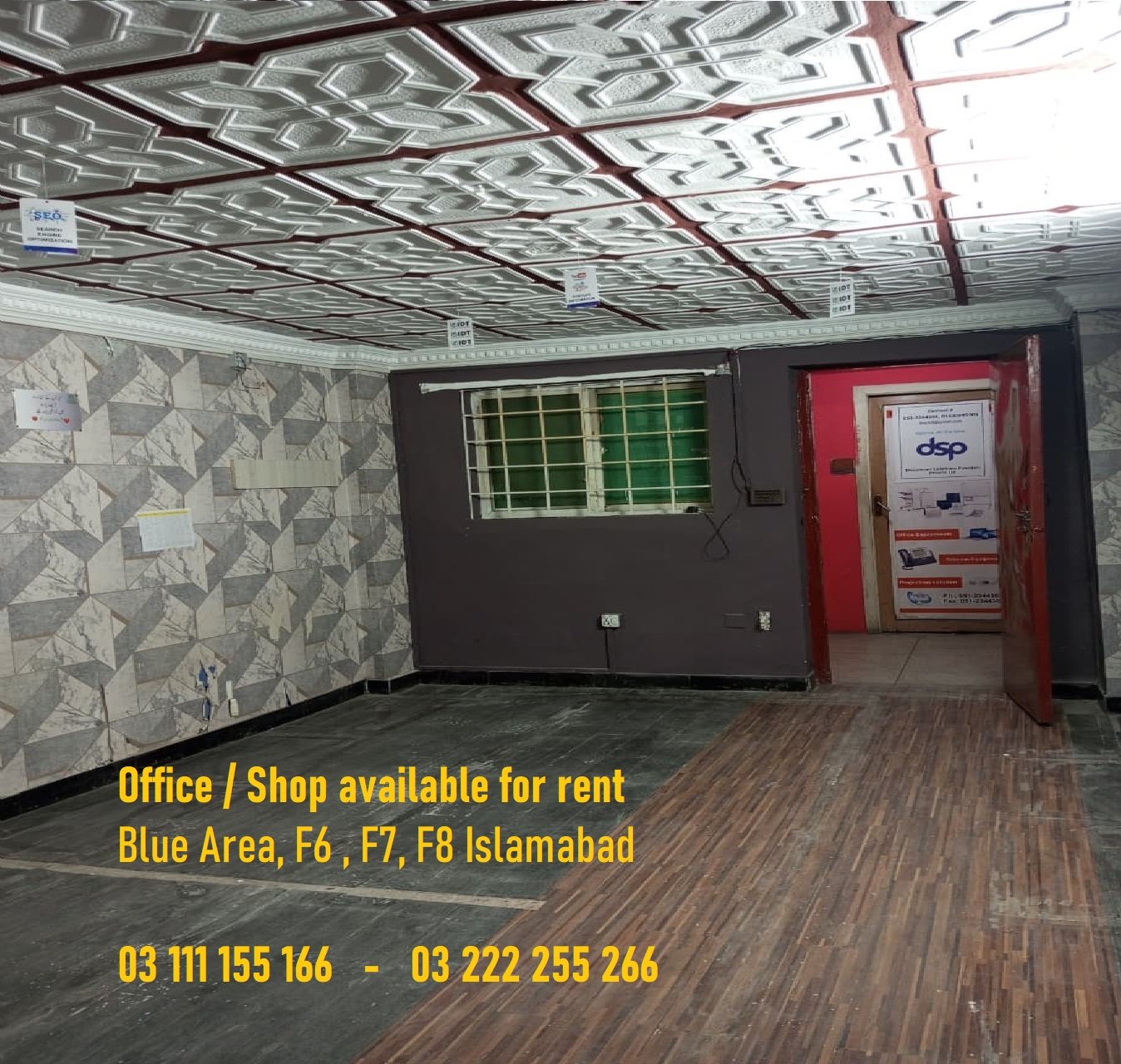 Office Space available for rent Blue Area , F6, F7, F8 Isla