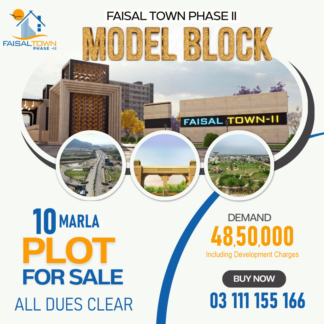 Faisal Town Sector O, Model Block 5, 8 , 10 Marla Plots
