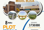 Faisal Town Sector O, Model Block 5, 8 , 10 Marla Plots