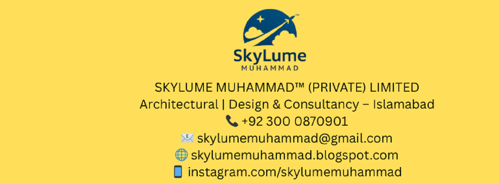 SKYLUME MUHAMMAD™ (PRIVATE) LIMITED – Architectural, Design