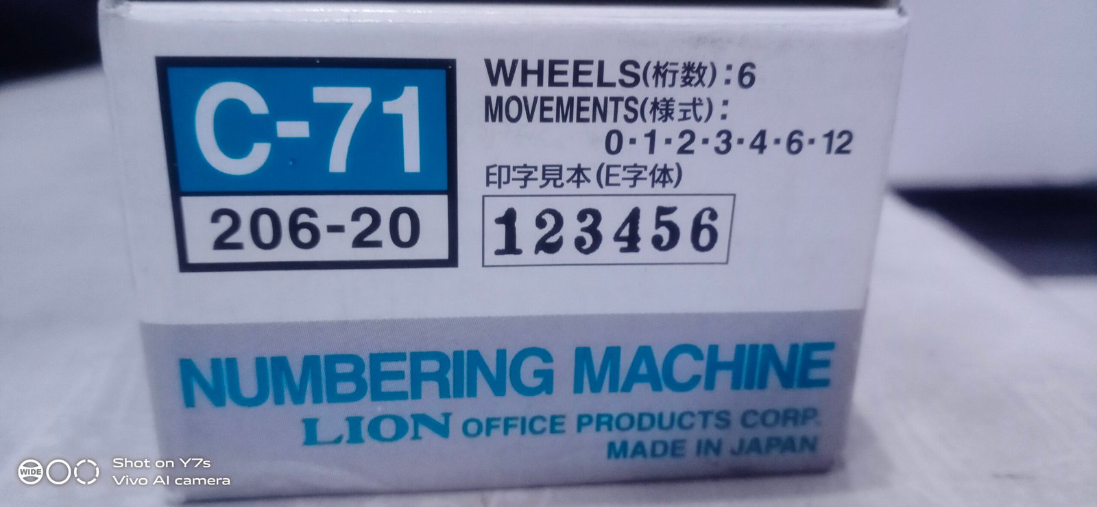 PRO-LINE Heavy Duty Automatic Numbering 6 Digit Roma Machine