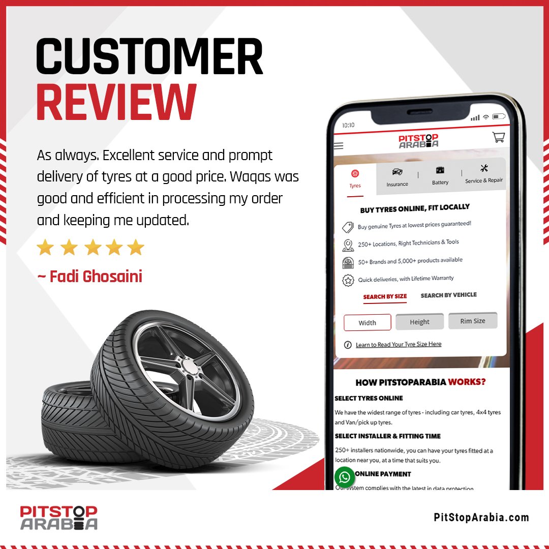 Best Online Tyre Shop In Dubai – PitStop Arabia
