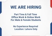Hiring office/online/home base work