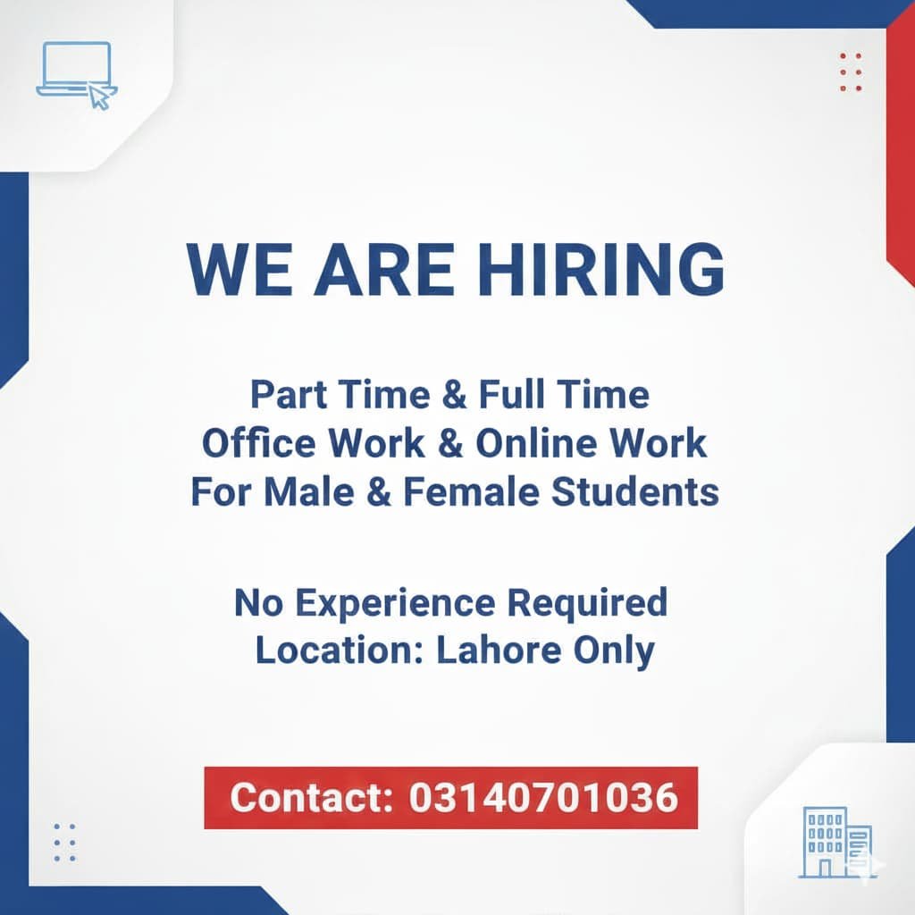 Hiring office/online/home base work