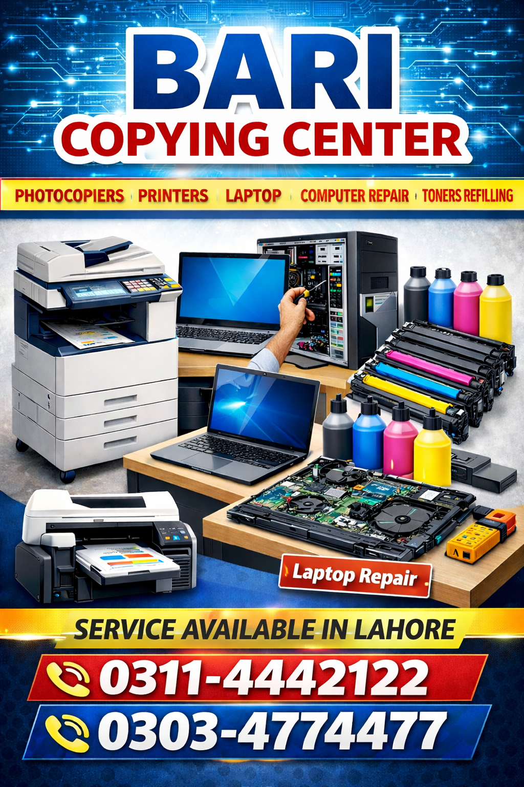 Deals in All Kind of Printer photocopiers Laptop Computers