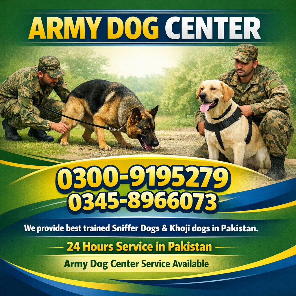 Army Dog Center Malakand 03458966073 | Khoji Dogs & Sniffer