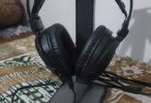 🎧 Personalized Black Hardwood Headphone Stand