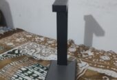 🎧 Personalized Black Hardwood Headphone Stand