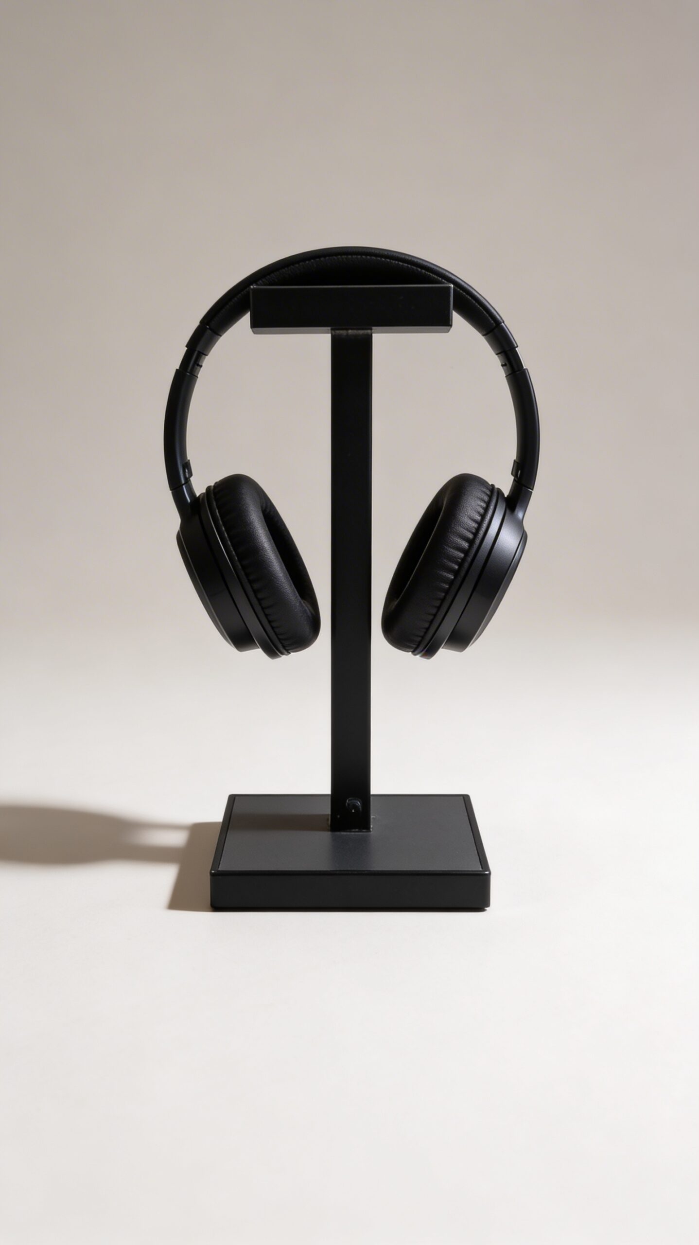 🎧 Personalized Black Hardwood Headphone Stand
