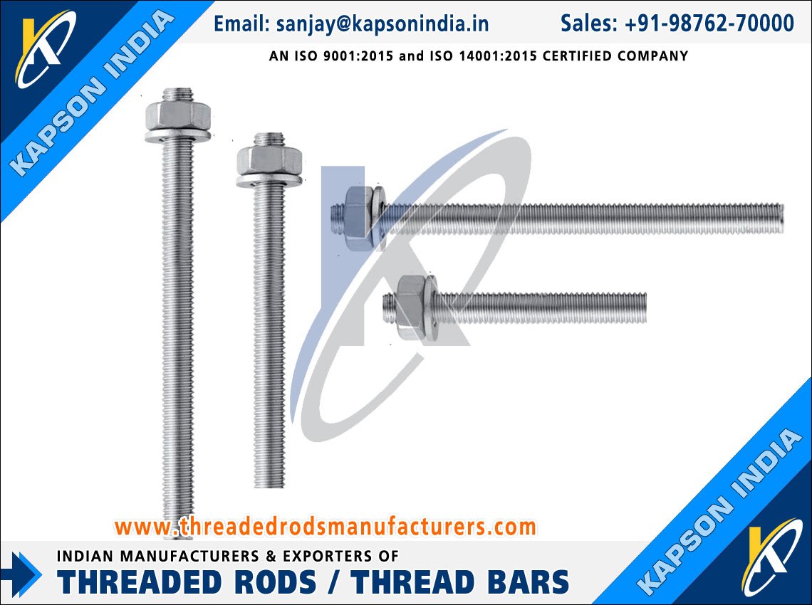 Threaded Rods & Bars, Hex Bolts, Hex Nuts Fasteners manufactures